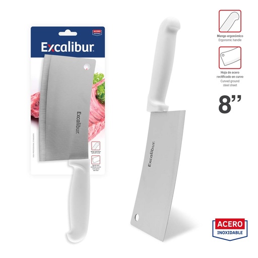 [10-646] HACHA DE COCINA 8" EXCALIBUR 10-646