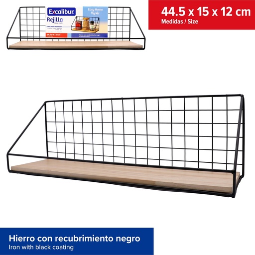 [10-539] ORGANIZADOR DE METAL 44.5 x 15 x 12 CM EXCALIBUR 10-539