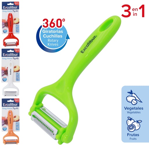 [10-597] PELADOR MULTIFUNCIONAL 3 EN 1 EXCALIBUR 10-597