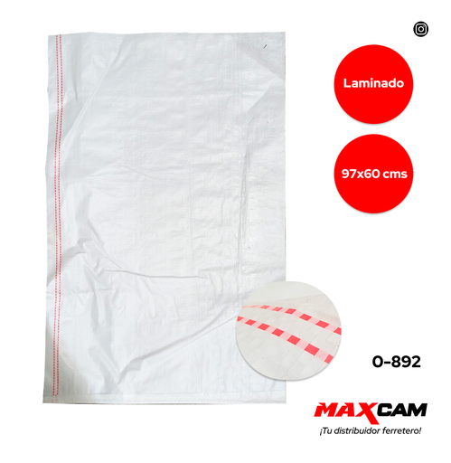 [0-892] SACO P/ESCOMBRO LAMINADO 97x60 x UNID ELEFANTE 0-892