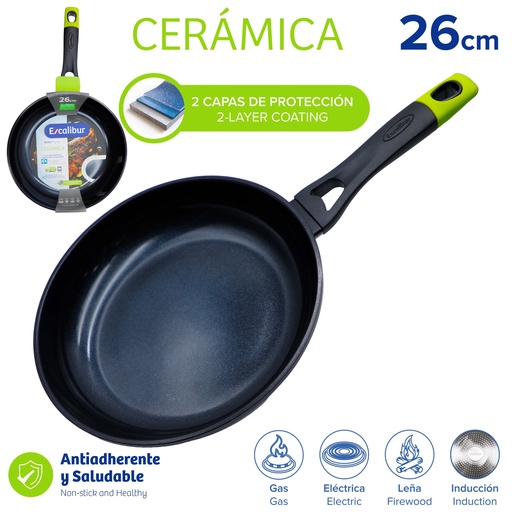 [10-631] SARTEN 26CM EXCALIBUR 10-631