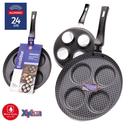 [10-716] SARTEN CON MOLDE 24CM EXCALIBUR 10-716