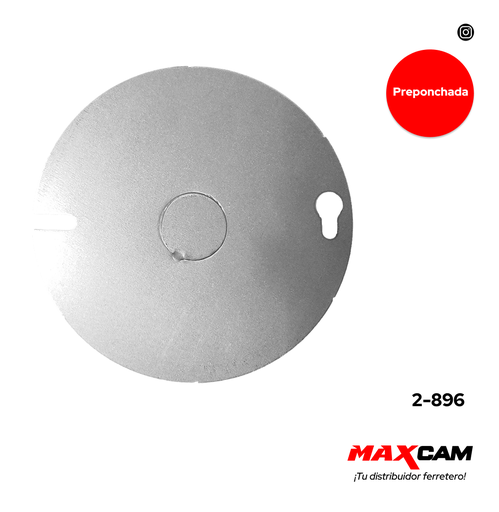 [2-896] TAPA METALICA RED PREPONCHADA x UNID DB 2-896