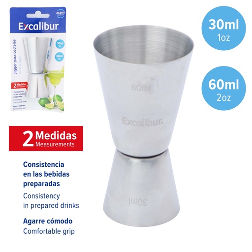 [10-752] VASO MEDIDOR PARA COCTEL EXCALIBUR 10-752