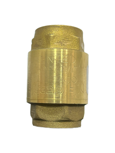 [2-567] VALVULA CHECK BRONCE x 3/4" ASIENTO BRONCE GRINACA 2-567