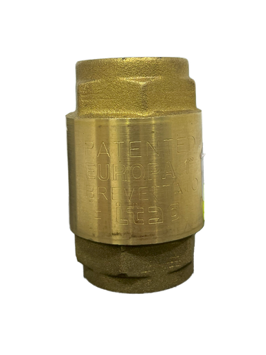 [2-568] VALVULA CHECK BRONCE x 1" ASIENTO BRONCE GRINACA 2-568