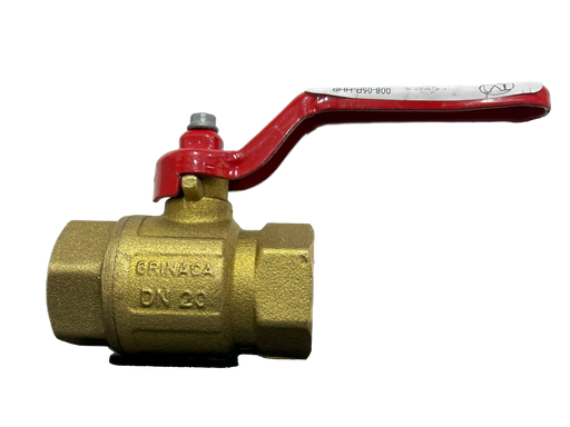 [2-570] VALVULA PASO BRONCE x 3/4" GRINACA 2-570