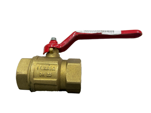 [2-571] VALVULA PASO BRONCE x 1" GRINACA 2-571