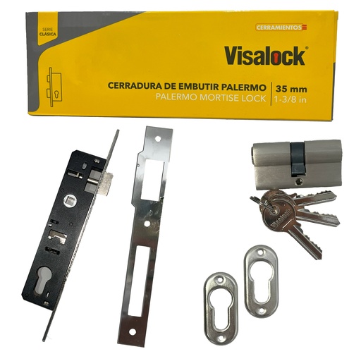 [2-579] CERRADURA EMBUTIR 35MM VISALOCK 2-579