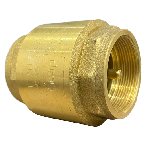 [2-585] VALVULA CHECK BRONCE x 2" ASIENTO BRONCE GRINACA 2-585