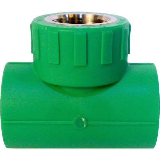 [2-594] TEE PPR 32MM x 1/2" C/HR MET TUBRICA 2-594
