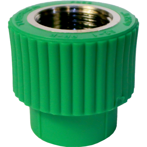 [2-619] ADAPTADOR PPR 25MM x 3/4" C/HR MET TUBRICA 2-619