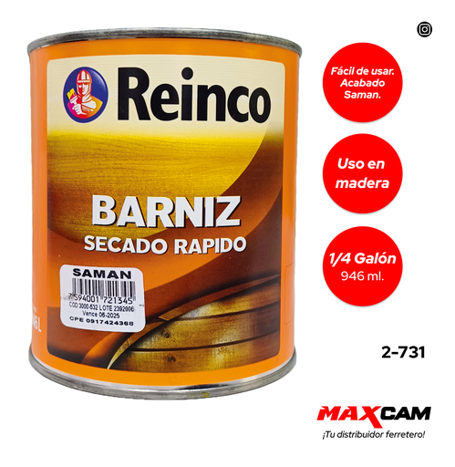 [2-731] BARNIZ SAMAN x 1/4 REINCO 2-731