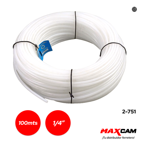 [2-751] MANGUERA POLIFLOW DE 1/4" x 100 MTS FEMOI 2-751