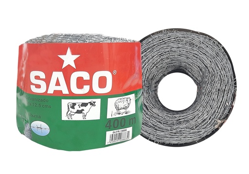 [3-185] ALAMBRE DE PUA 16.5x400 MTS SACO 3-185