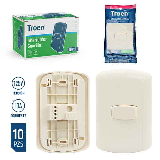 [3-236] INTERRUPTOR SENCILLO TROEN TIPO 4 3-236