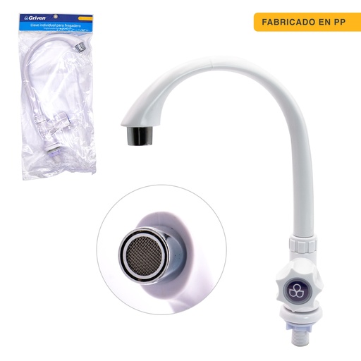 [3-244] LLAVE FREGADERO PLASTICA GRIVEN 3-244