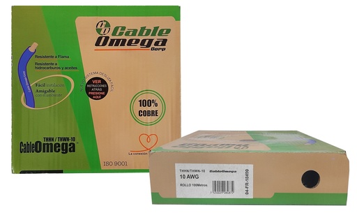 [3-273] CABLE THHN 10 BLANCO x 100MTS 100% COBRE SACO 3-273