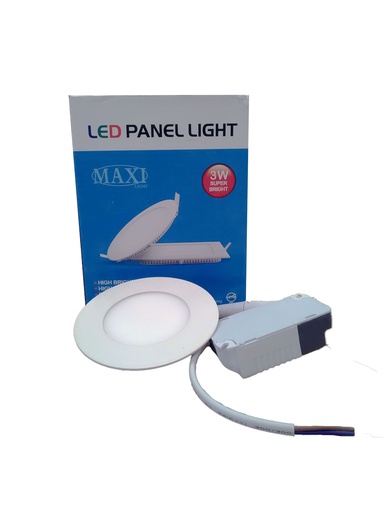 [3-293] PANEL LED REDONDA 3W MAXI LIGHT 3-293