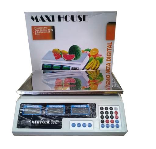 [3-305] PESO ELECTRONICO BALANZA DIGITAL x 40 KG 3-305