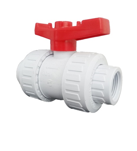 [3-416] LLAVE DE BOLA C/UNION DOBLE 3/4" C/ROSCA 3-416