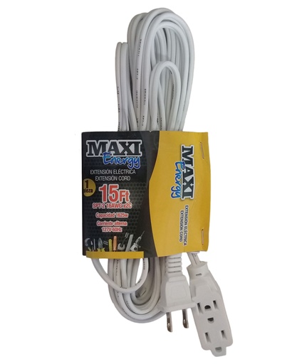 [3-436] EXTENSION ELECTRICA 2x16 x 15 PIES MAXI ENERG 3-436