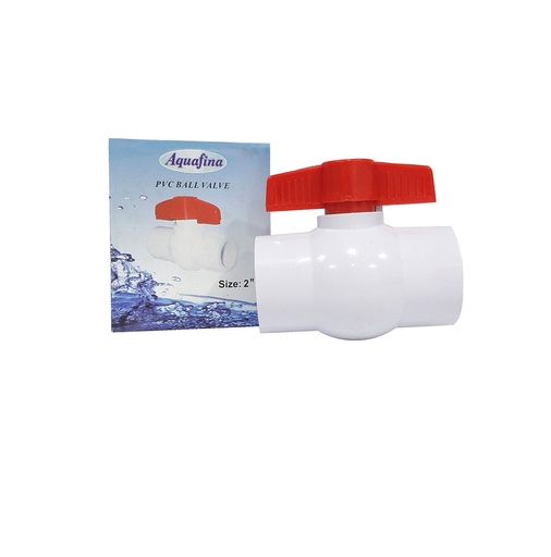 [3-516] LLAVE DE BOLA PVC C/ROSCA X 2¨ AQUAFINA 3-516