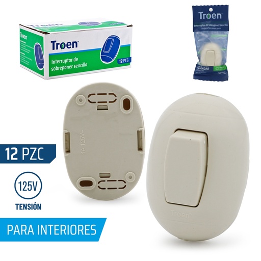 [3-575] INTERRUPTOR SENCILLO TIPO P52 TROEN 3-575