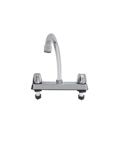[3-590] LLAVE FREGADERO PLASTICO CROMADO AQUAFINA 3-590