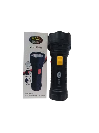 [3-595] LINTERNA RECARGABLE 1 LED EN CAJA 3-595