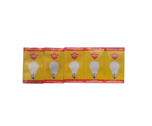 [3-599] BOMBILLO INCANDSCNTE 100W UNION FROSTD 3-599