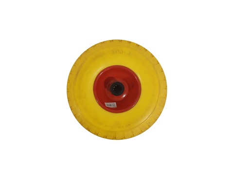 [3-624] RUEDA MACIZA P/ CARRUCHA x 10" AMARILLA 3-624