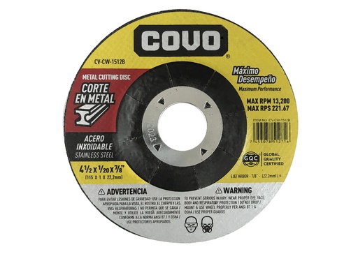 [3-638] DISCO C/METAL ULTRA FINO 4 1/2" x 3/64" 3-638