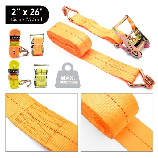 [3-645] CINTA RACHET 2" SECURITY x 26 FT 3-645