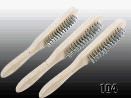 [3-785] CEPILLO ALAMBRE DE MADERA 4 HILERA MEGAPRO 3-785