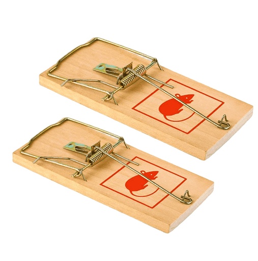[3-924] TRAMPA PARA RATON MADERA x 2 UNID 3-924