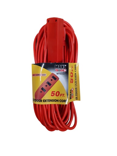 [3-954] EXTENSION ELECTRICA NARANJA 3x16 50FT MAXI EN 3-954