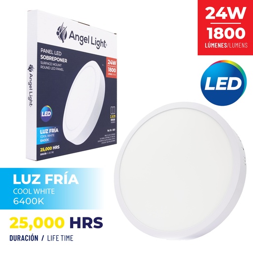 [3-999] PANEL LED SUPER BLANC REDONDA 24W ANGEL L 3-999