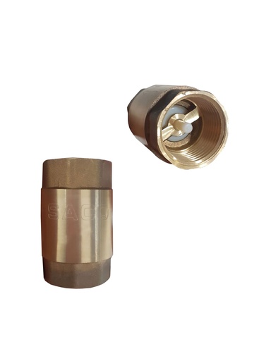 [4-056] VALVULA CHECK 1/2¨ BRONCE ASIENTO PLASTICO SA 4-056