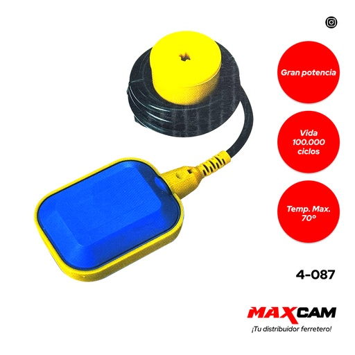 [4-087] FLOTANTE ELECTRICO x 3MTS CON C/PESO MAXITOOL 4-087