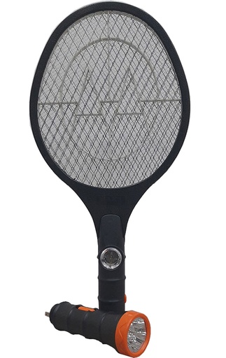 [4-096] RAQUETA MATA INSECTOS 2 EN 1 CON LINTERNA 4-096