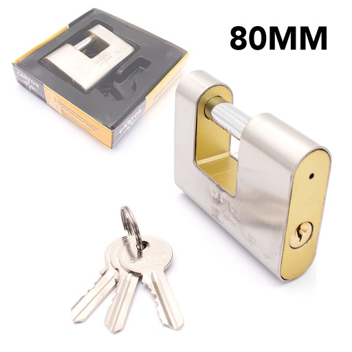 [4-116] CANDADO ANTICIZALLA 80MM CASTOR EMPAQUE 4-116