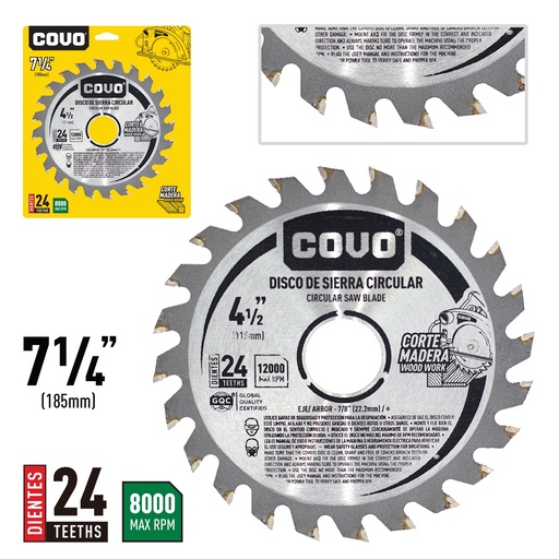 [4-171] DISCO P/SIERRA CIRCULAR 4 1/2" 24D  COVO 4-171