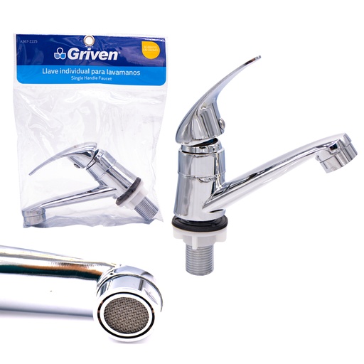 [4-261] LLAVE LAVAMANO INDIVIDUAL METALICA GRIVEN 4-261