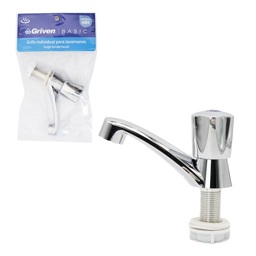 [4-265] LLAVE LAVAMANO INDIVIDUAL PLAST/CROM GRIVEN 4-265