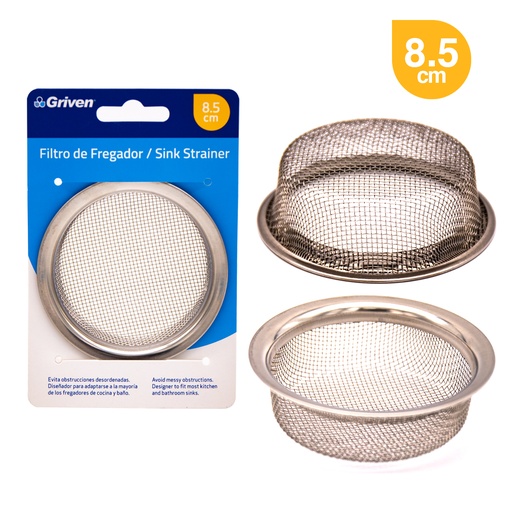[4-277] COLADOR O FILTRO P/FREGADERO 8.5 CM GRIVEN 4-277