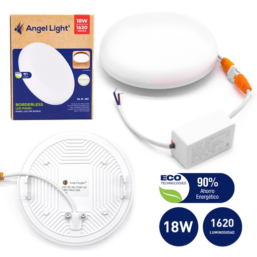 [4-286] PANEL LED EMPOTRAR SIN BORDE 18W 85-265V 4-286