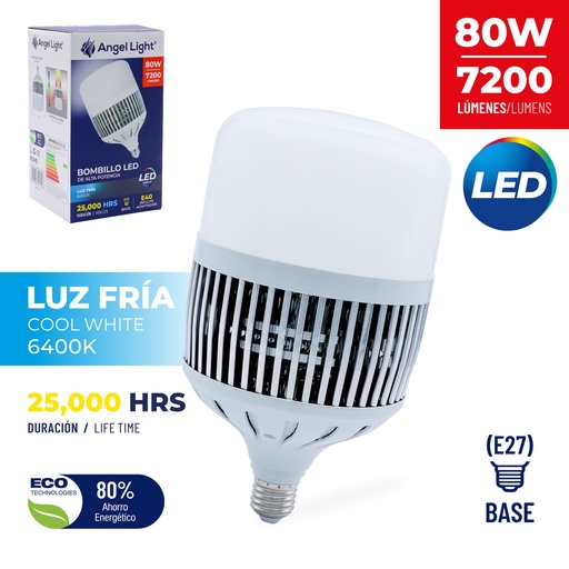 [4-298] BOMBILLO LED 80W ANGEL LIGHT E27/E40 110/220 4-298