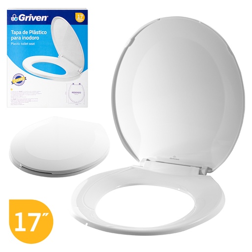 [4-318] ASIENTO SANITARIO BLANCO REDONDO GRIVEN 4-318