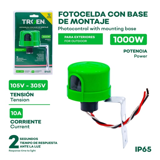 [4-328] FOTOCELDA CON BASE 110V/220V TROEN 4-328